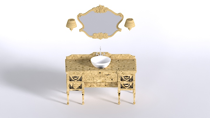 渲染模型_洗漱台096