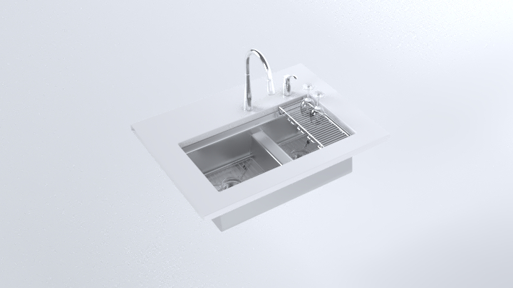 渲染模型_洗碗池018