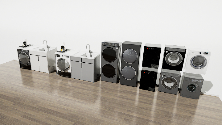 渲染模型_洗衣机031