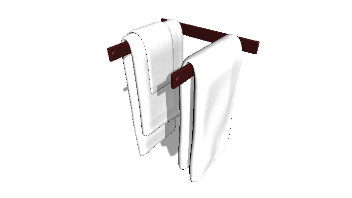 渲染模型_浴巾壁挂杆001