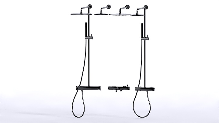 渲染模型_淋浴套件004