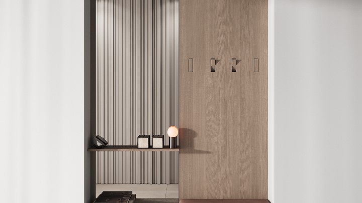 渲染模型_玄关柜003