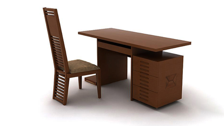 渲染模型_电脑桌015