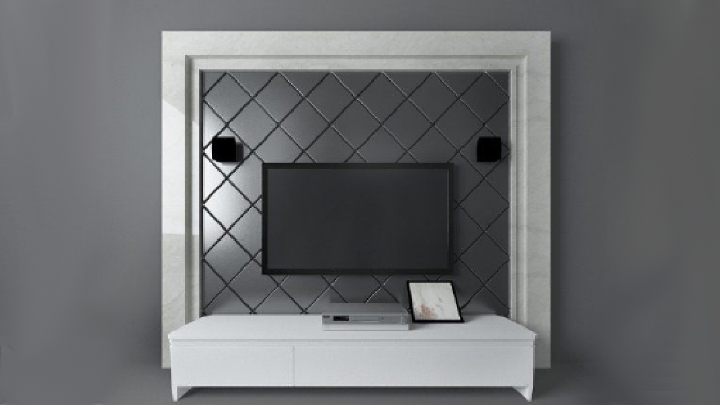 渲染模型_电视墙055