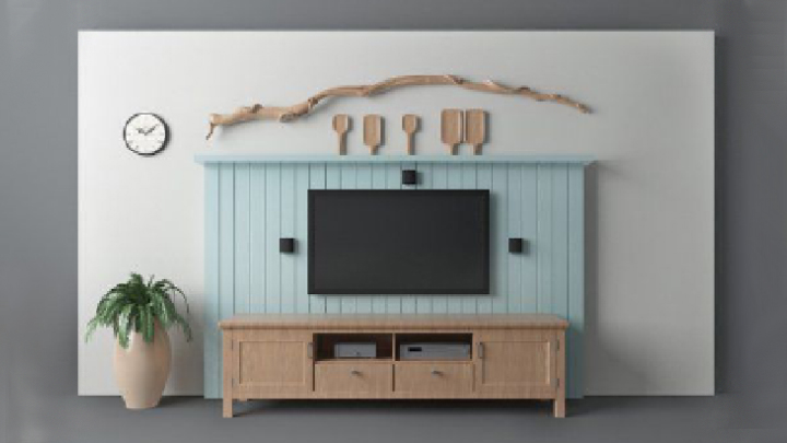 渲染模型_电视墙118