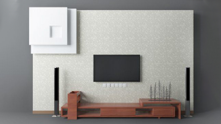 渲染模型_电视墙127