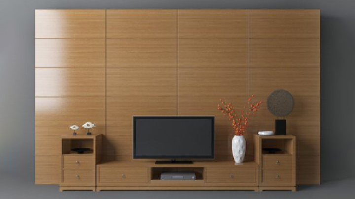 渲染模型_电视墙132