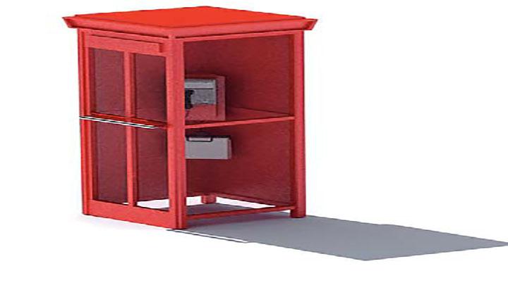 渲染模型_电话亭004