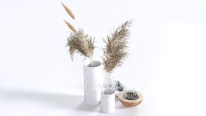 渲染模型_盆栽489