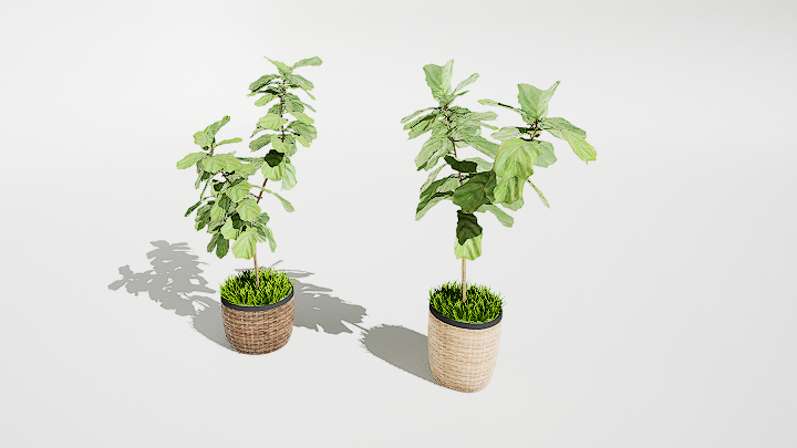 渲染模型_盆栽540