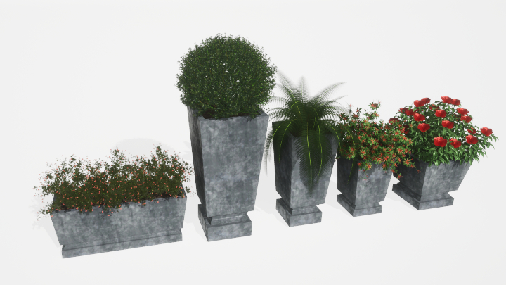 渲染模型_盆栽绿植002