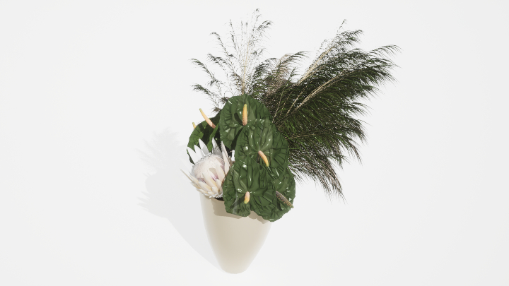 渲染模型_盆栽绿植022