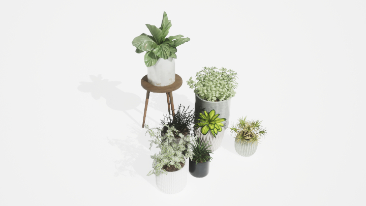 渲染模型_盆栽绿植045