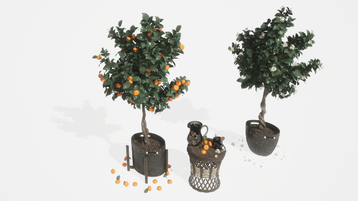 渲染模型_盆栽绿植058