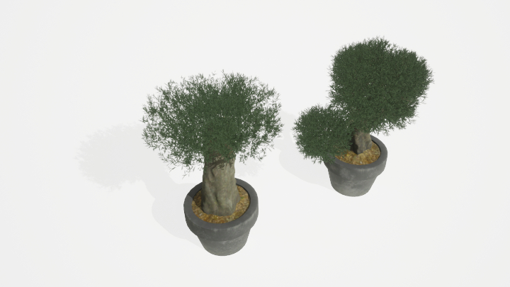 渲染模型_盆栽绿植099