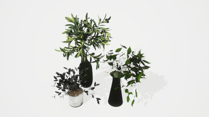 渲染模型_盆栽绿植133