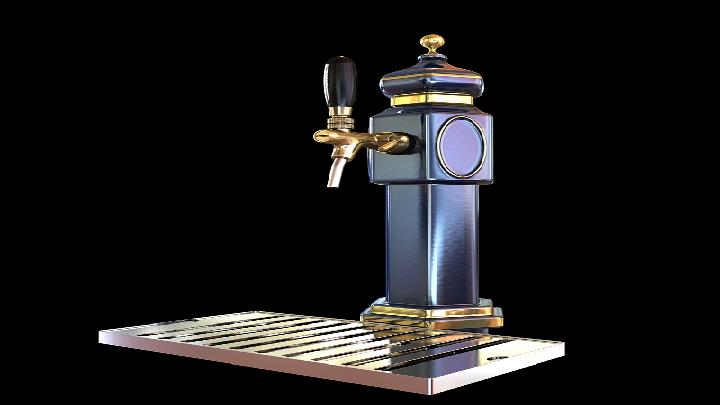 渲染模型_盛酒器阀门014