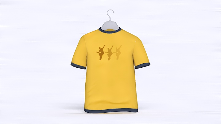 渲染模型_短袖020