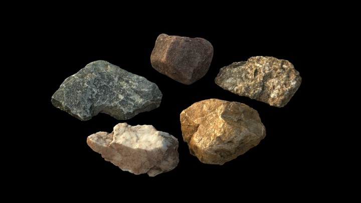 渲染模型_石头015