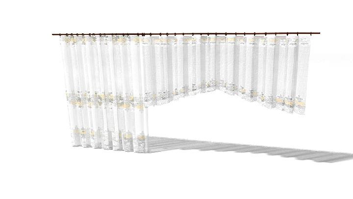 渲染模型_窗帘409