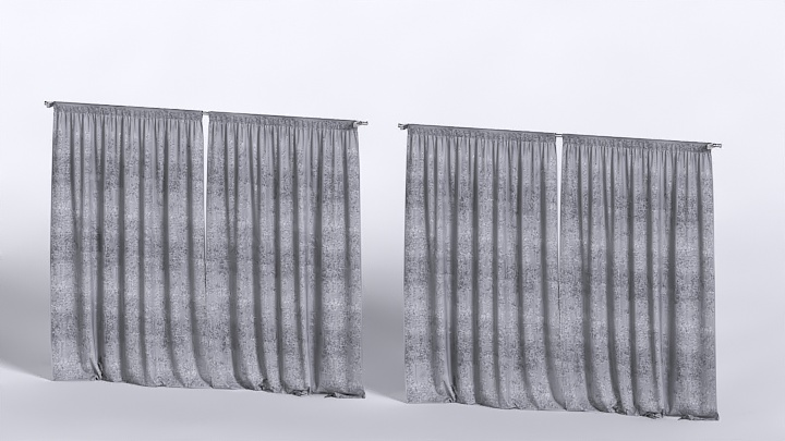 渲染模型_窗帘473