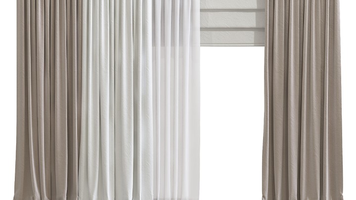 渲染模型_窗帘492