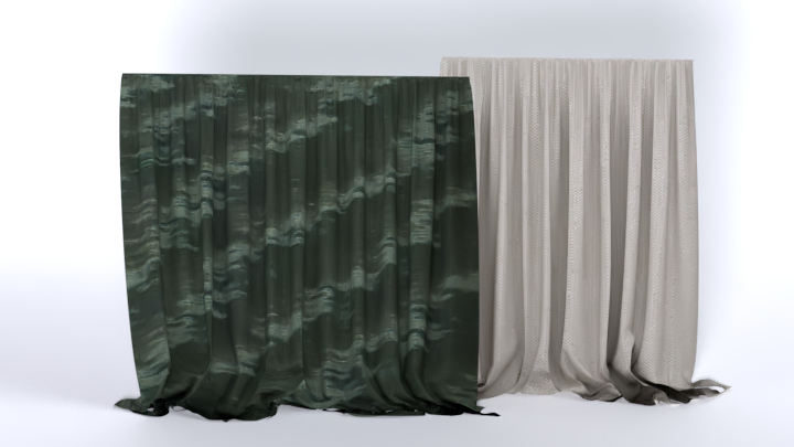 渲染模型_窗帘503