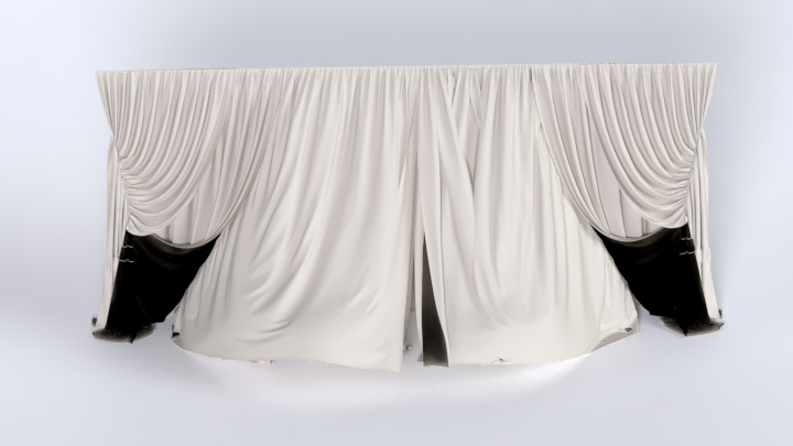 渲染模型_窗帘517