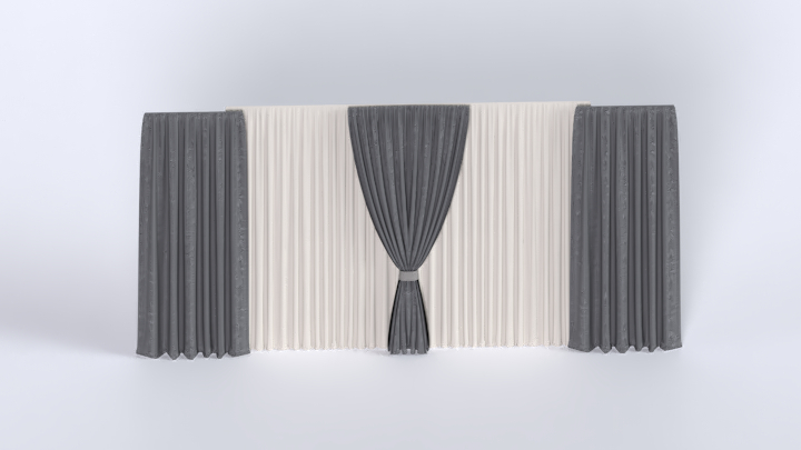 渲染模型_窗帘518