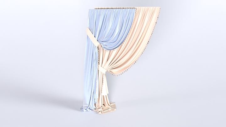 渲染模型_窗帘528