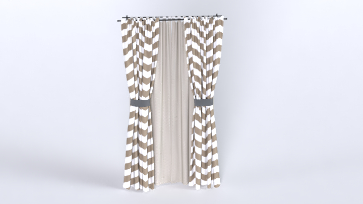 渲染模型_窗帘538