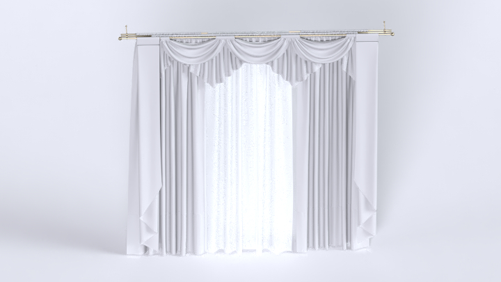 渲染模型_窗帘545