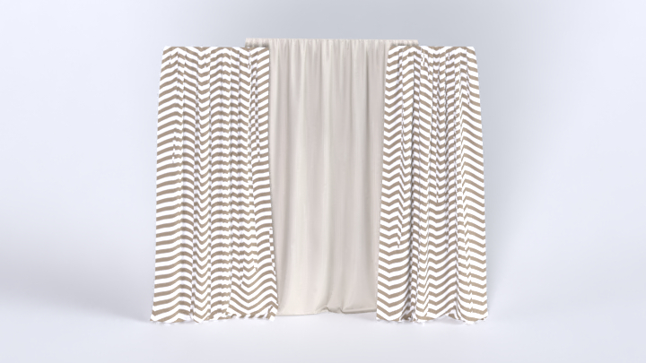 渲染模型_窗帘547