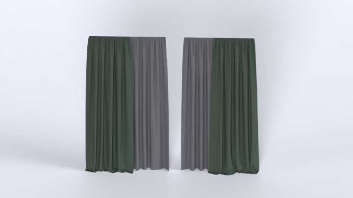 渲染模型_窗帘549