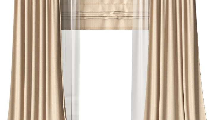 渲染模型_窗帘563