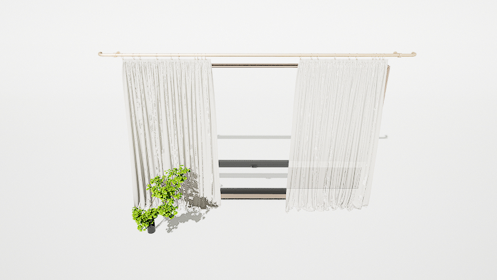 渲染模型_窗帘565