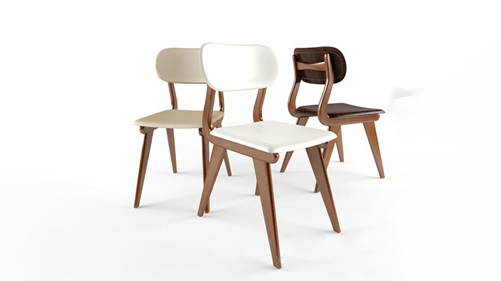 渲染模型_简约座椅011