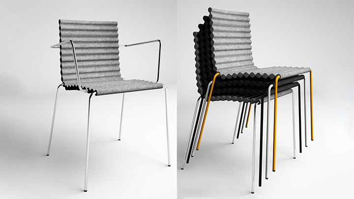 渲染模型_简约座椅040