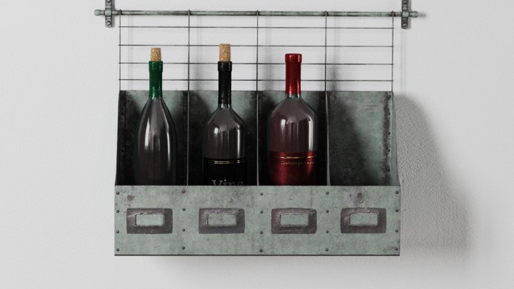 渲染模型_红酒004