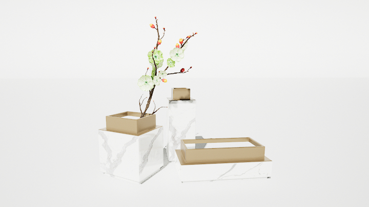 渲染模型_绿植摆件003