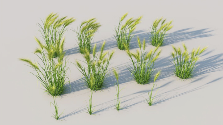 渲染模型_绿植草009