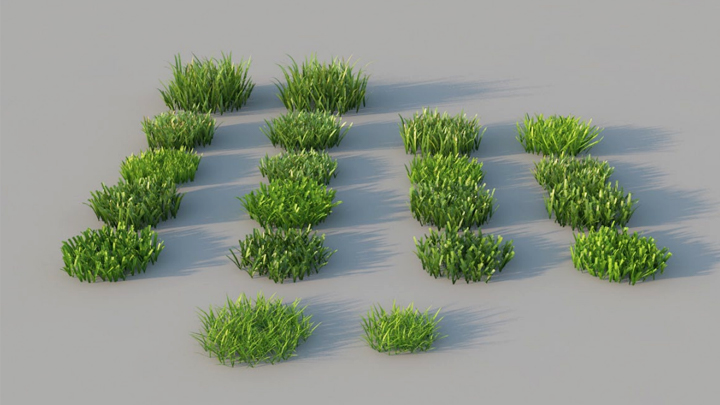 渲染模型_绿植草012