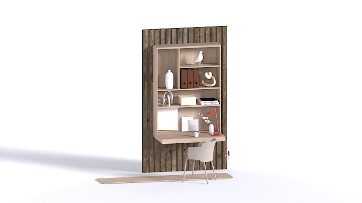 渲染模型_置物柜007