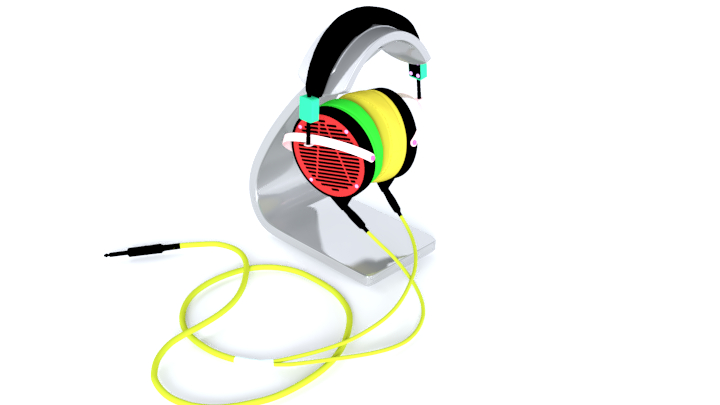 渲染模型_耳机022