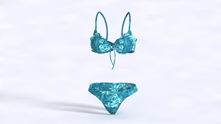 渲染模型_胸罩001