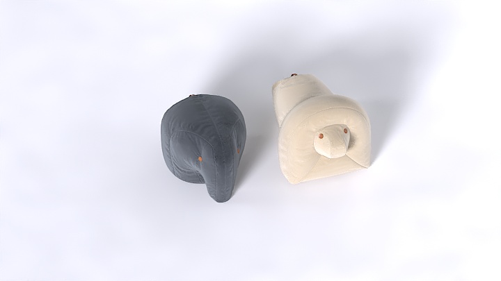 渲染模型_脚踏024