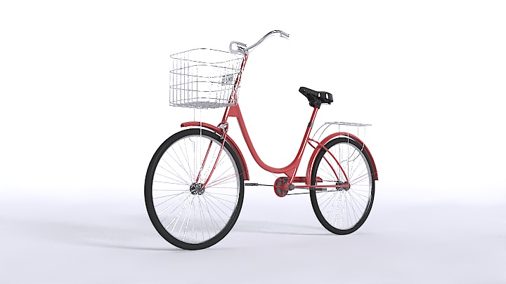 渲染模型_自行车025