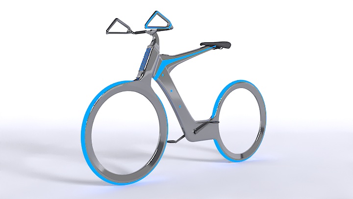 渲染模型_自行车028