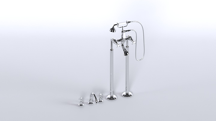 渲染模型_花洒021