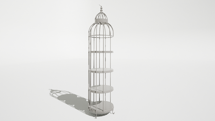 渲染模型_花笼001